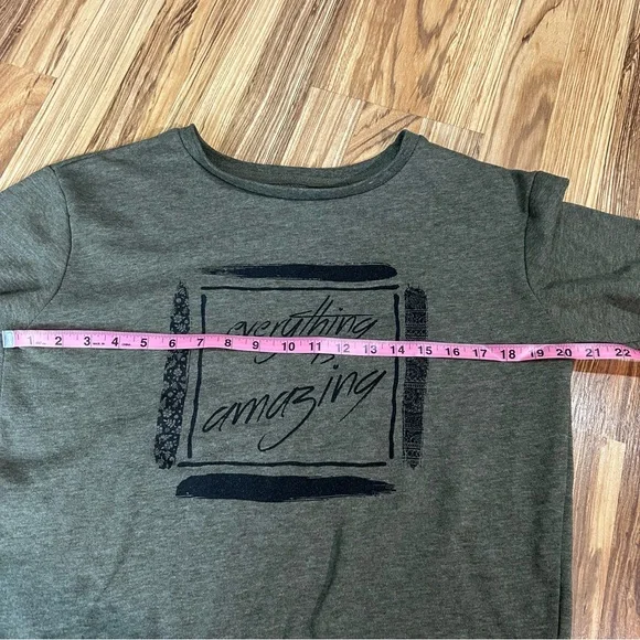Atmosphere The Print Sweat Sweatshirt Printed “everything is amazing” Size 10 - Picture 2 of 6